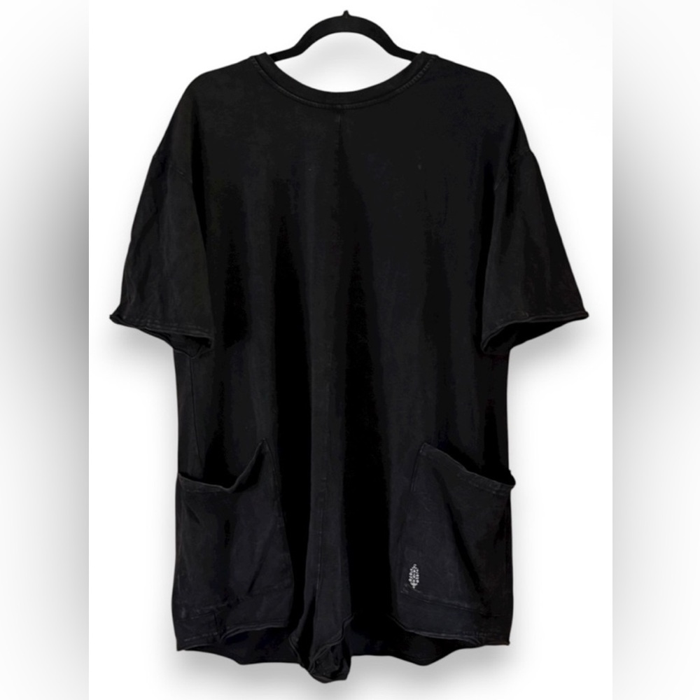 NWT Free People - Hot Shot Tee Romper (Black\Noir)